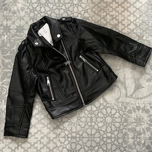 NWT H&M faux leather jacket, size 2T (see tag for specifics)